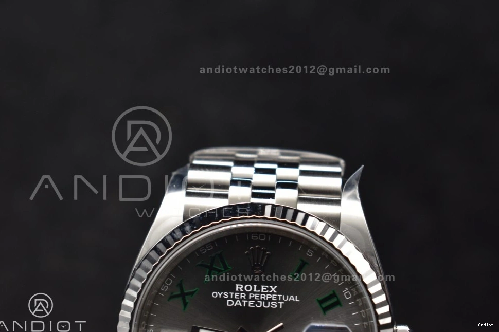 36 126234 Green Steel Jubilee VR3235 Clean Markers Bracelet on Gray Edition 904L Best DateJust Roman 1:1 Dial 0503